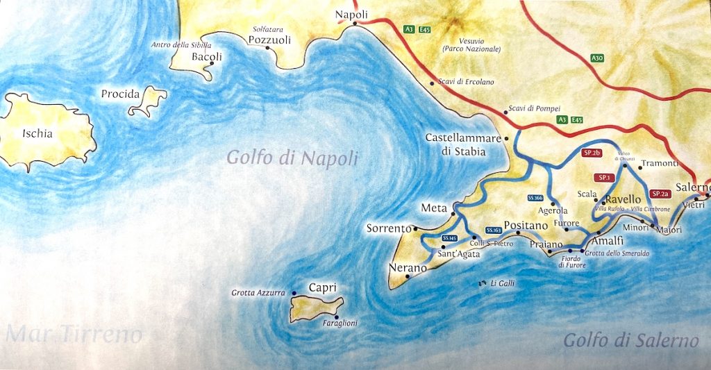 Amalfi Coast Map